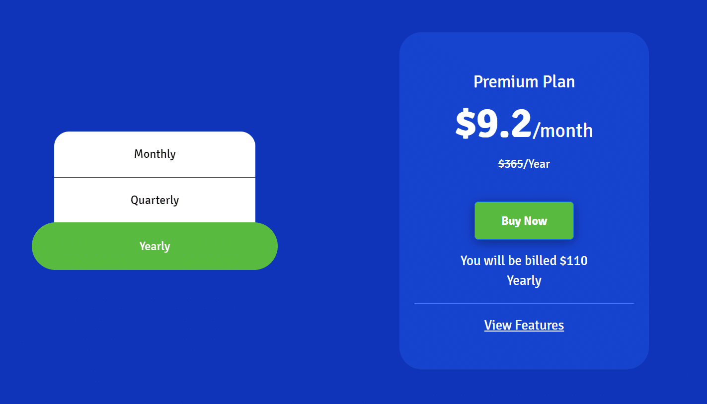 Premium, the only plan available for TheOneSpy